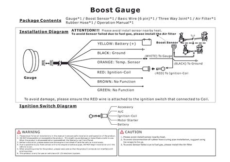 Auto Gauge Wiring Diagram Boost Gauge