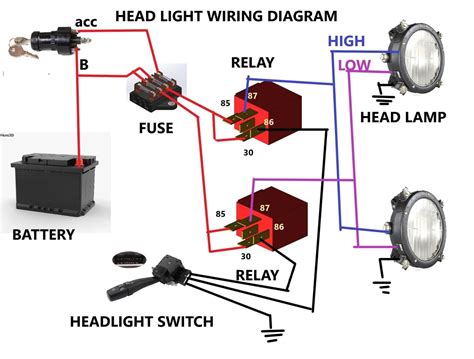 H6545 Headlight Wiring Diagram